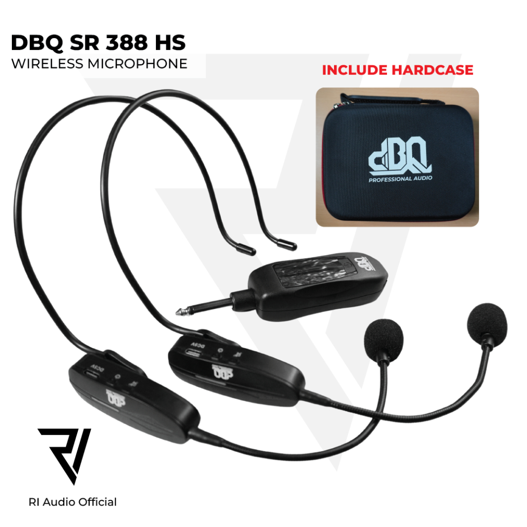 Microphone Wireless Professional DBQ SR-388 HS MIC BANDO