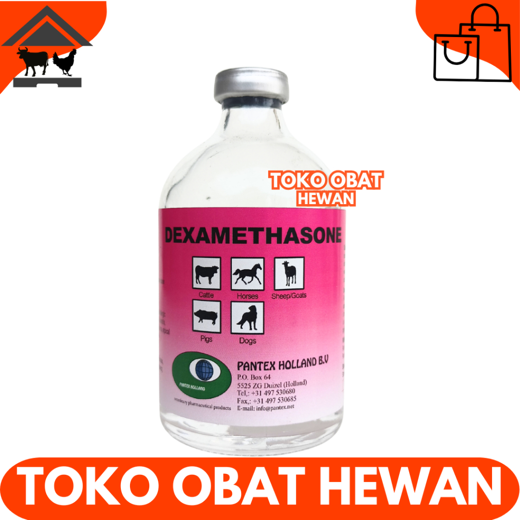 PANTEX DEXAMETHASONE 100 ML - Obat Hewan Anti Radang Anti Inflamasi Ternak Sapi Kambing Anjing