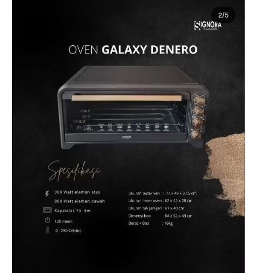 New SIGNORA OVEN GALAXY DE NERO  FREE LOYANG SULTAN#LANGSUNG KIRIM