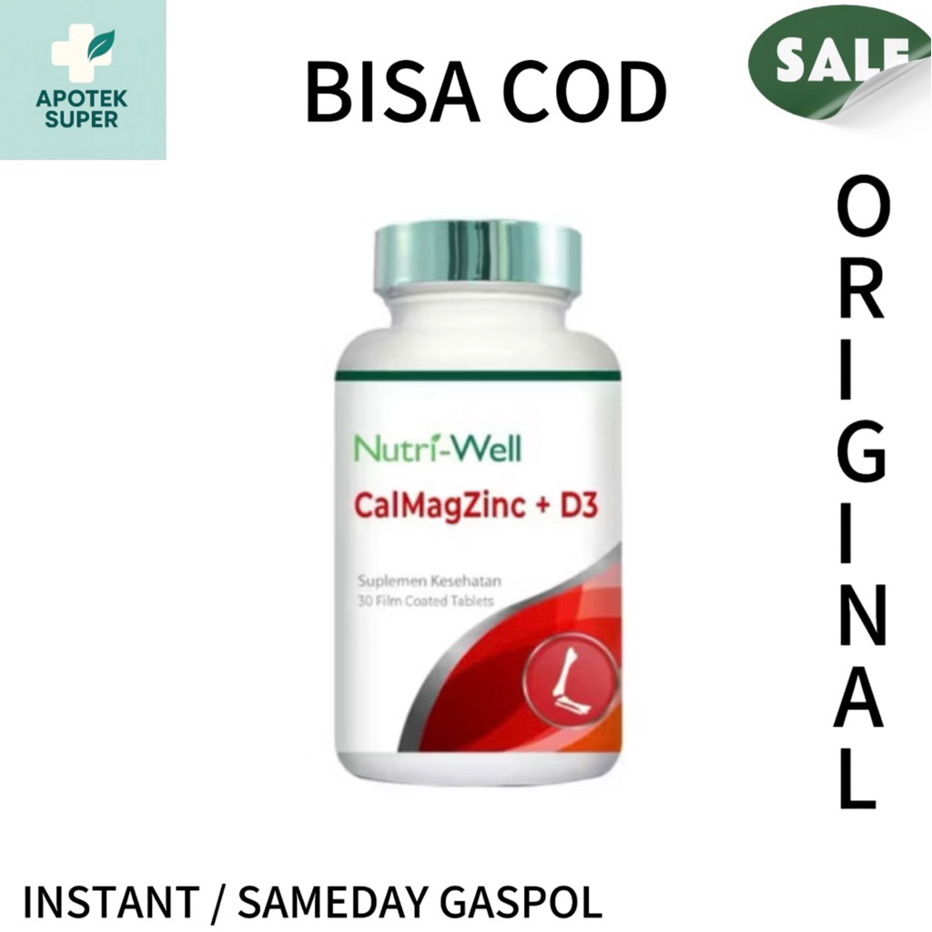 Nutriwell CalMag Zinc D3 Cal Mag Vitamin Suplemen