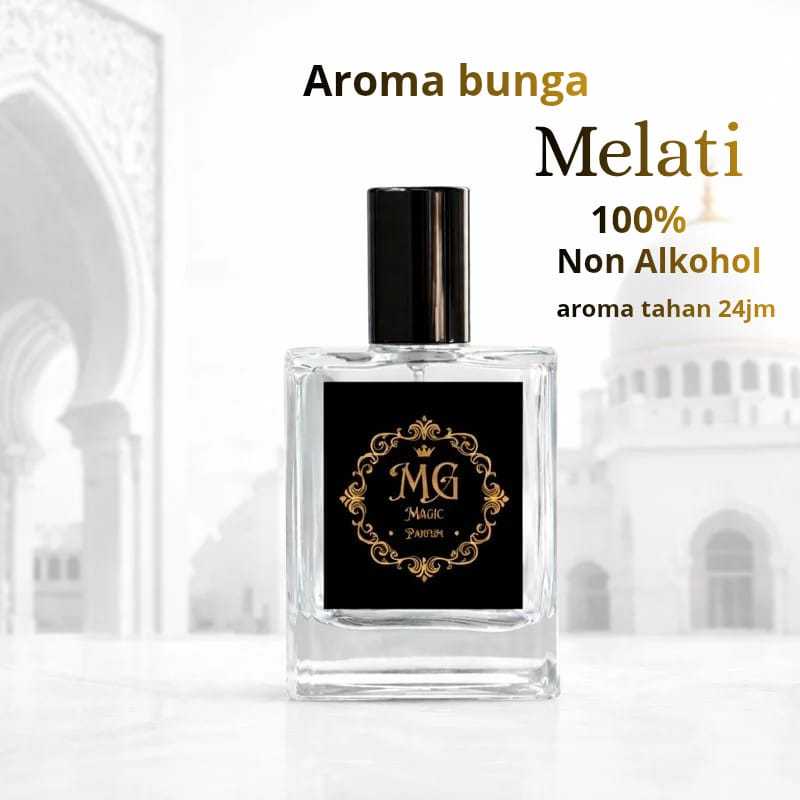 Minyak Wangi Melati Kraton Bibit Asli Tanpa Campuran Alkohol/ Parfum murni tahan 24jm