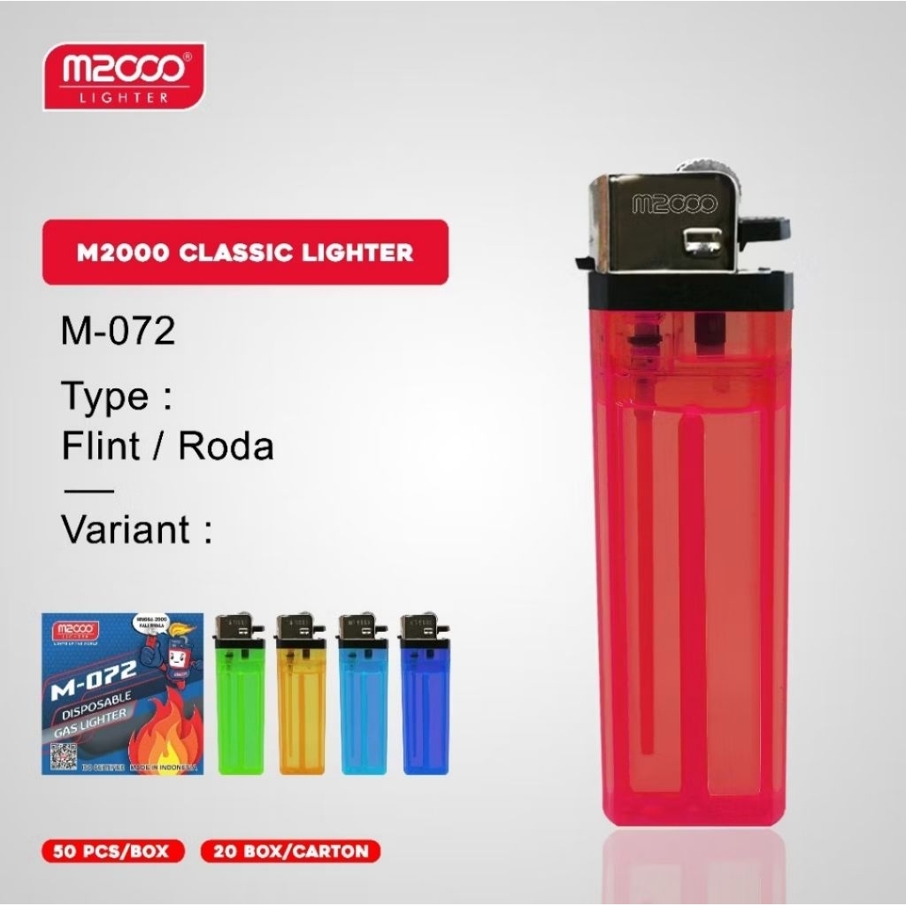 Korek Api Gas Roda M2000 M-072 Klasik