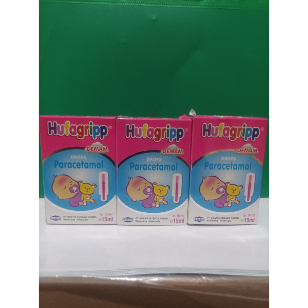 Hufagripp Drop 15ml paracetamol obat demam untuk bayi