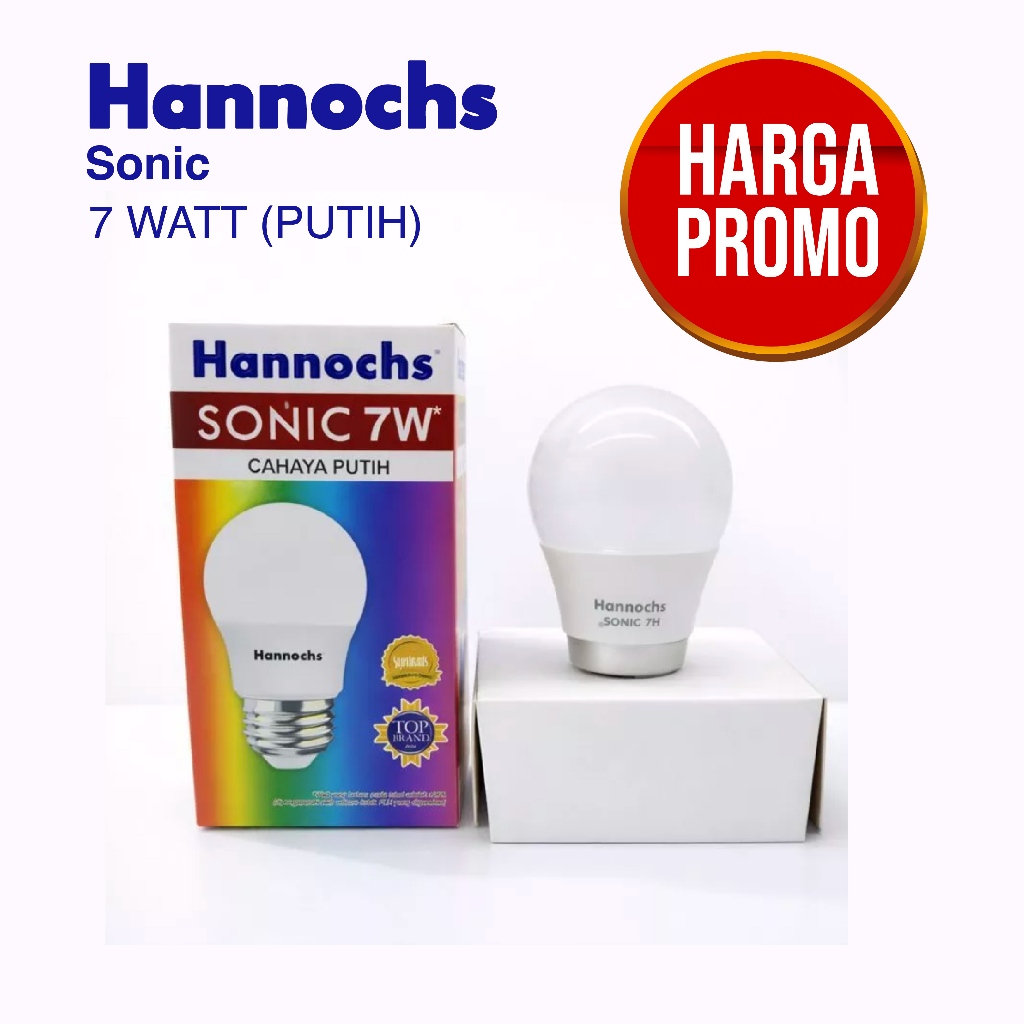 Lampu Hannochs 7 Watt Bohlam LED Hannochs Sonic Hemat Energi