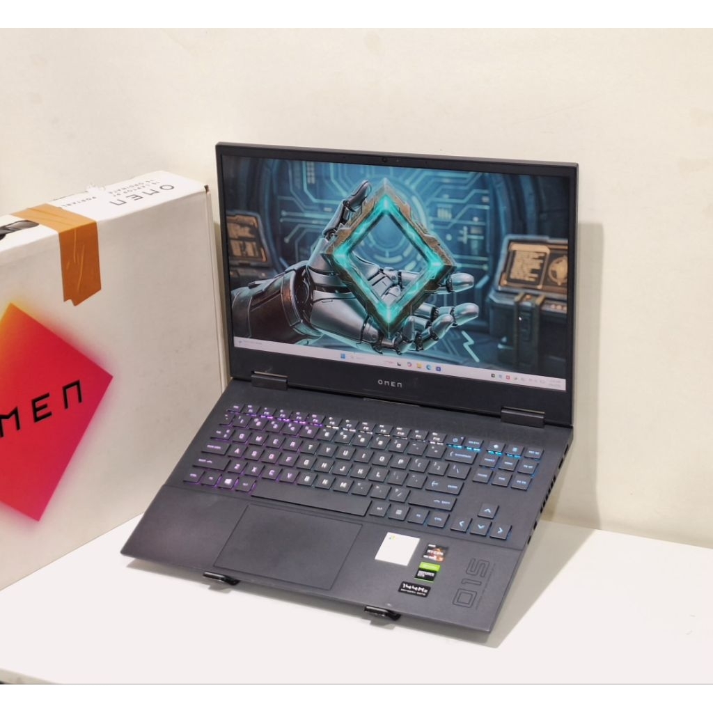 HP OMEN 15 EN0045AX RYZEN 5 4600H RAM 16GB SSD 512GB NVIDIA GTX 1660 TI 15.6INCHI FHD IPS 144Hz FULL