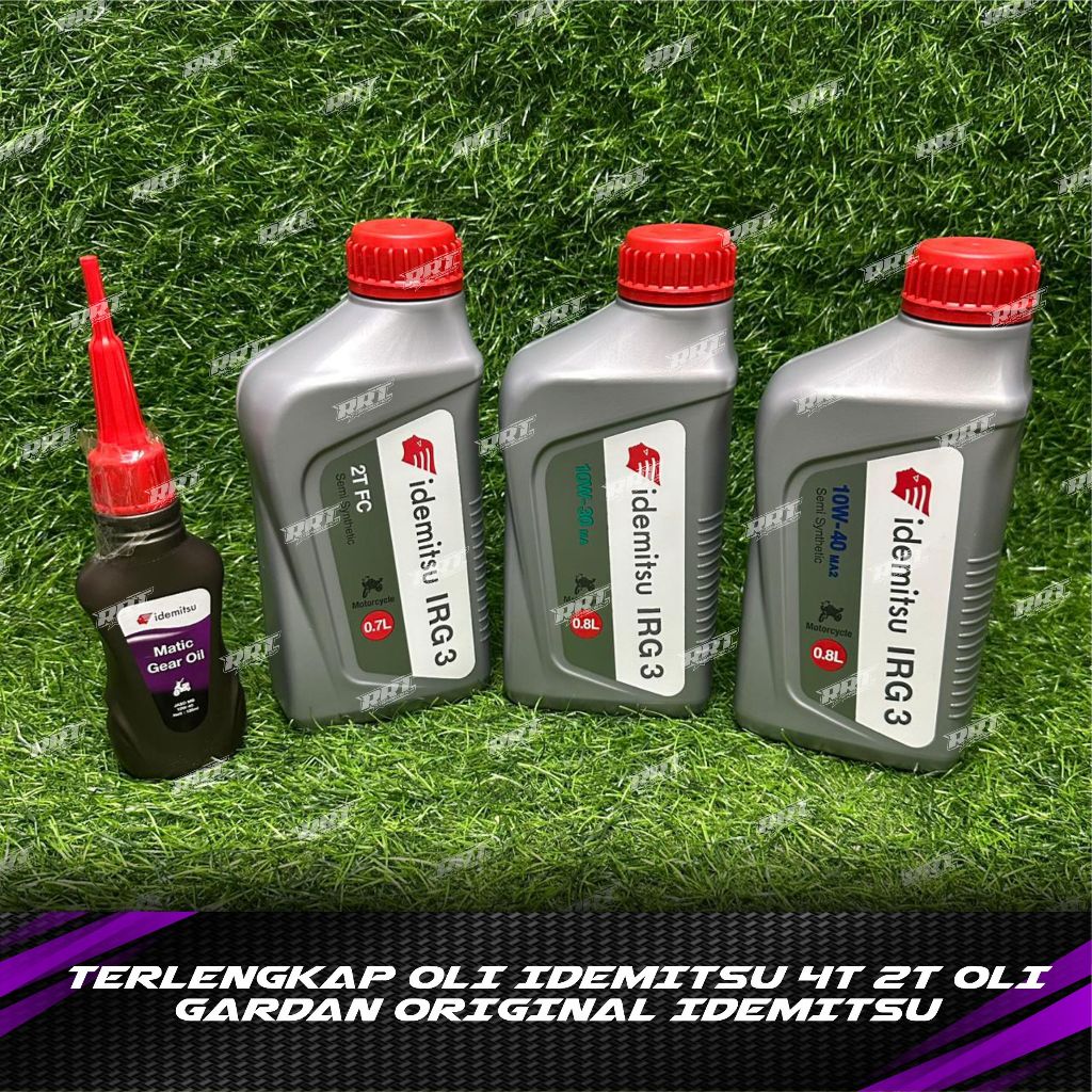 TERLENGKAP OLI IDEMITSU IRG 3 2T FC 0.8 0.7 L 700 & 800 ml 4T 10W 30 10W 40 OLI GARDAN MATIC ORIGINA