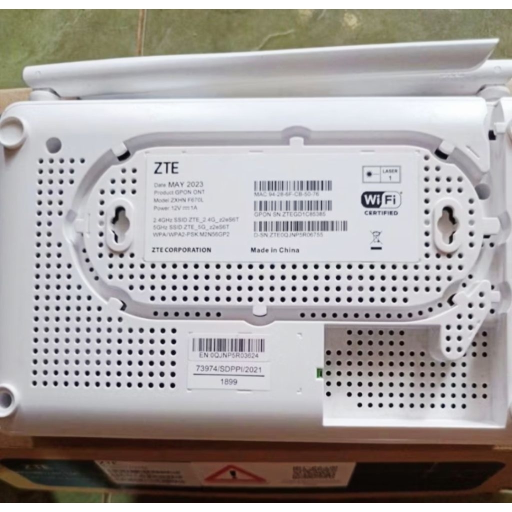 ROUTER ONT ZTE F670L DUAL BAND 5G