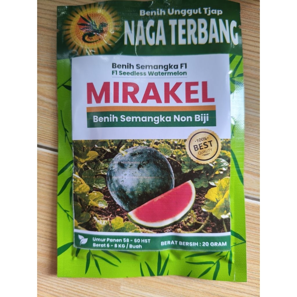 SEMANGKA NON BIJI MIRAKEL KULIT GELAP 20GRAM PENGGANTI MADRID F1