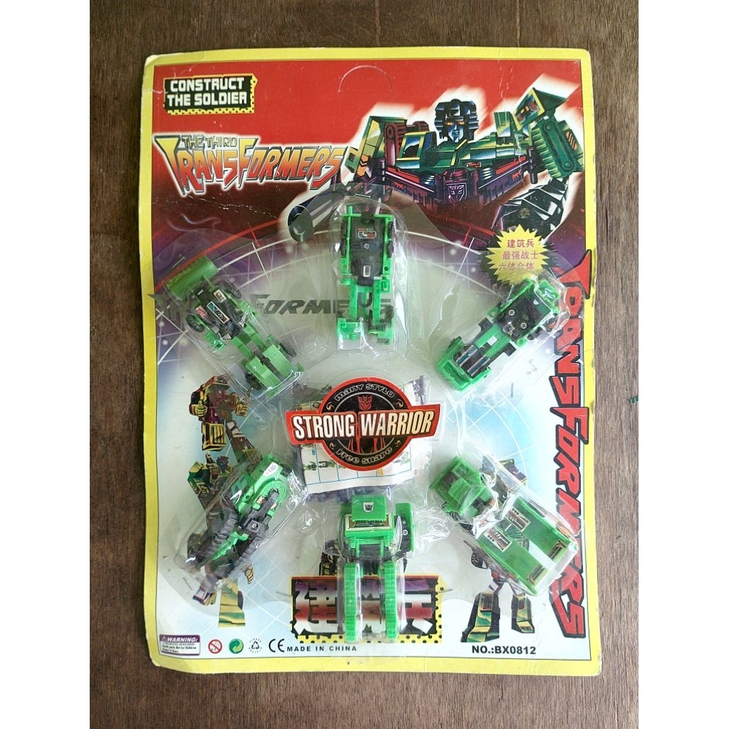 Devastator G1 transformers combiner robot botleg jadul vintage (full hijau)