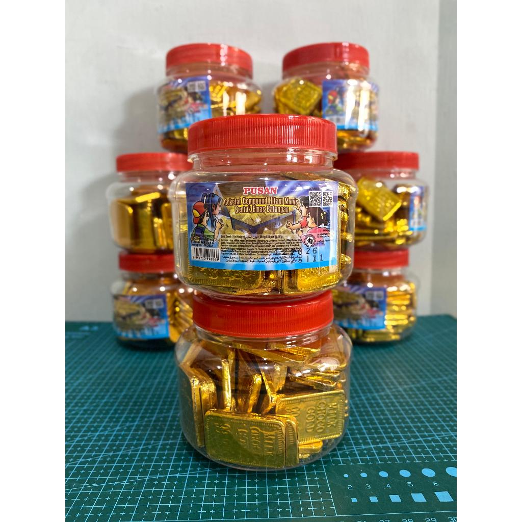 Choco Gold Pusan Cokelat Emas Batangan 50 Pcs