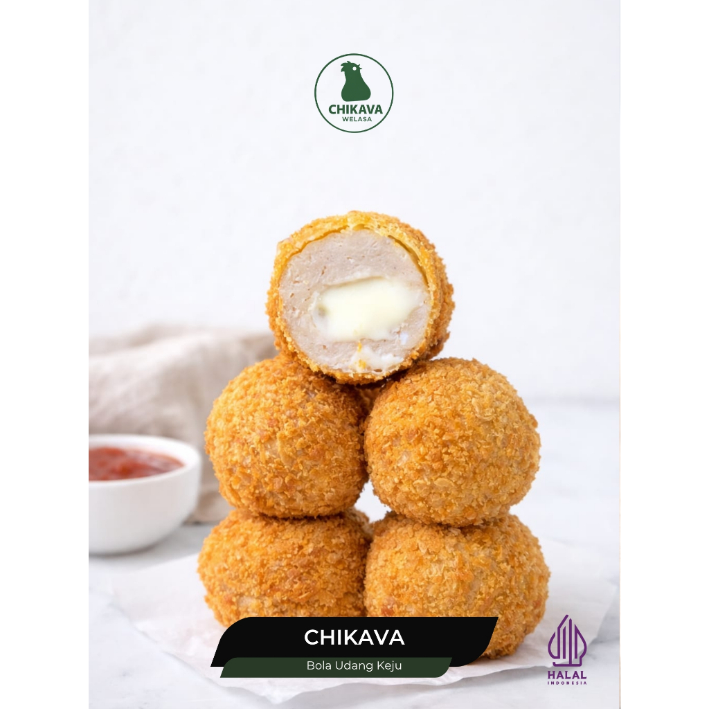 Chikava Welasa Bola Udang Keju HALAL - 8pcs