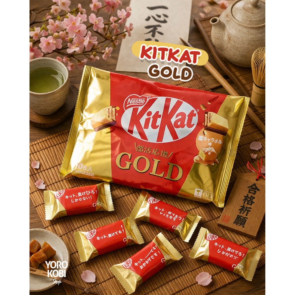 Kitkat Japan Limited Edition Gold Salted Caramel