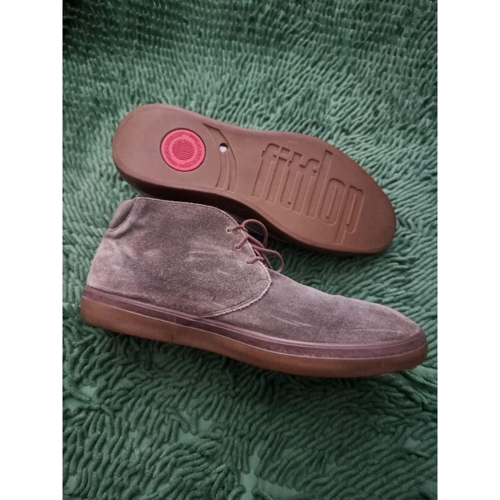 sepatu kulit desert boots casual fitflop size 44 nego