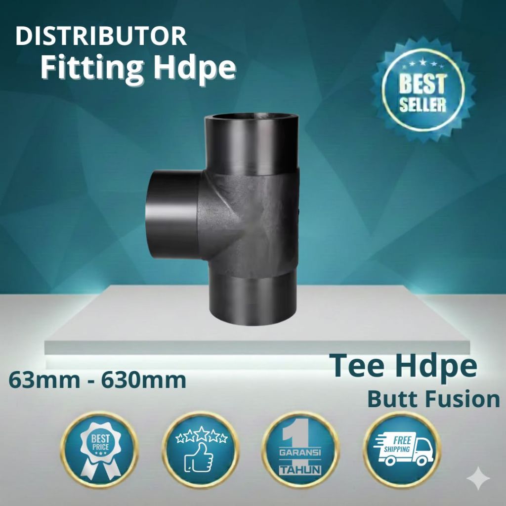 Tee Hdpe 8 Inch Butt Fusion 200mm | Sambungan Pipa Hdpe