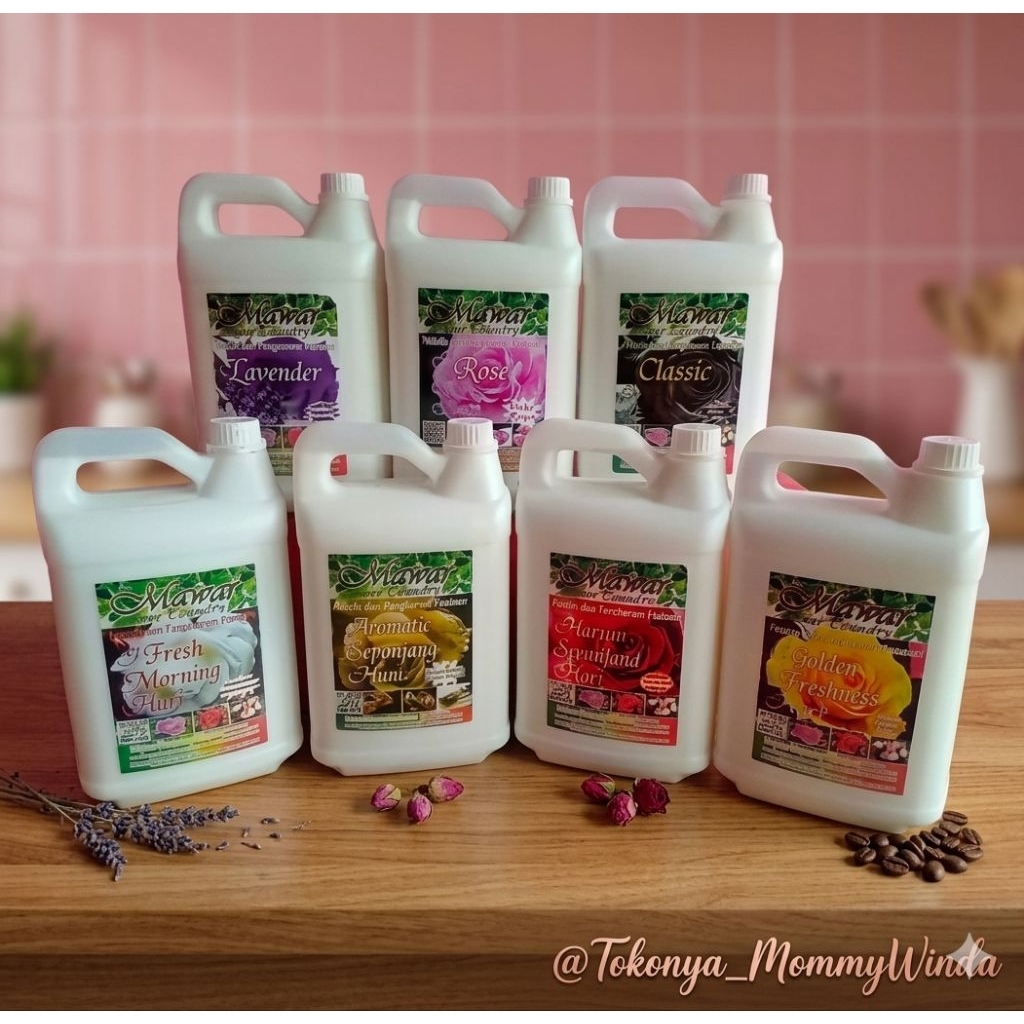 MAWAR PEWANGI SETRIKA LAUNDRY 5 Liter || WANGINYA SEGAR