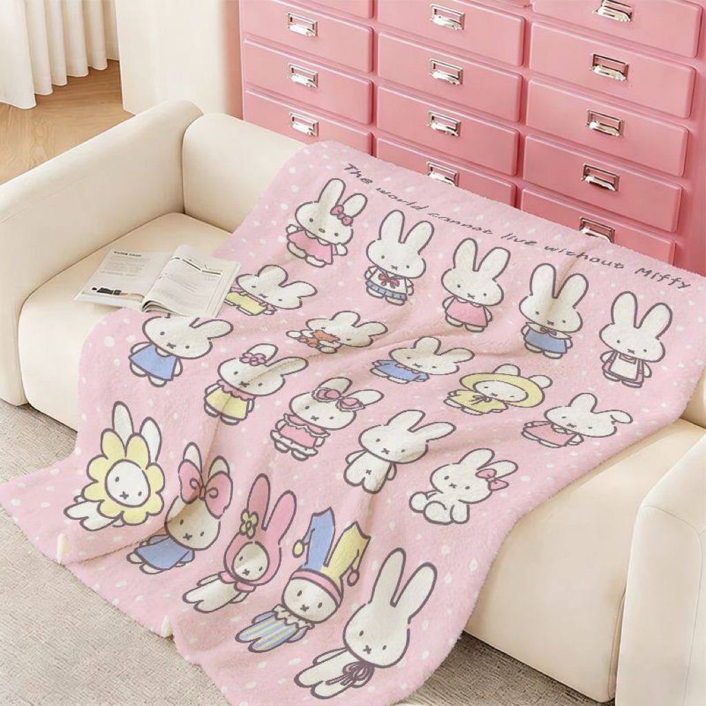 [PREORDER] Selimut Miffy Flannel 150x200 – Blanket Cozy Cute
