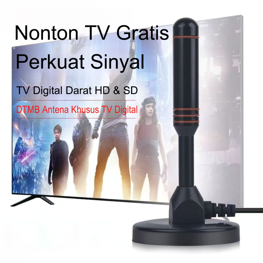 Antena TV Digital DTMB Indoor Sinyal Jernih Universal Dalam Ruangan Tanpa Set Top Box