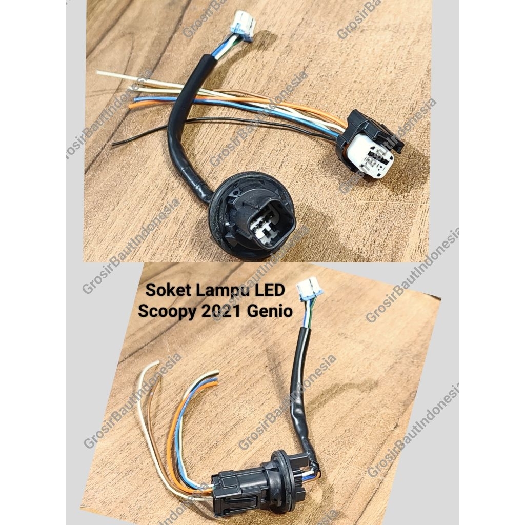 socket soket lampu LED Scoopy 2021 Genio