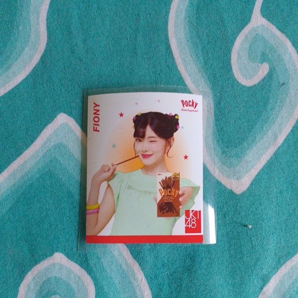 stiker fiony JKT48 x Pocky official