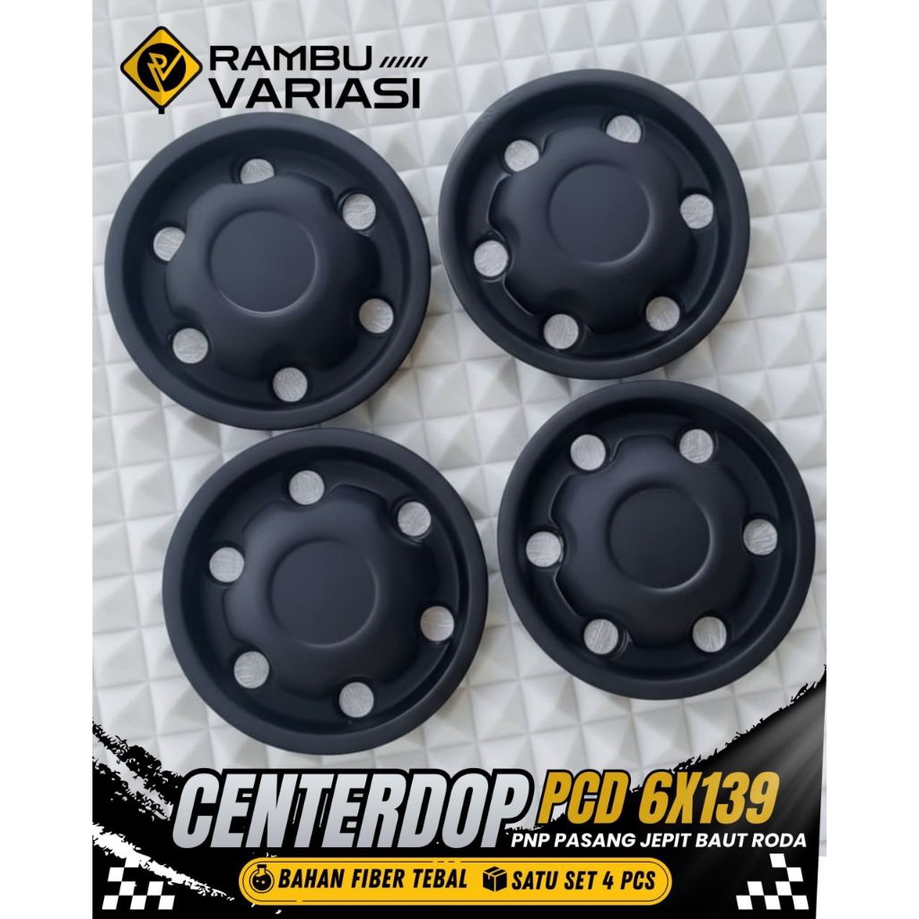 Dop center centerdop velg kaleng pcd 6x139 model s untuk fortuner, Hilux,Pajero, Triton,Panther, dll