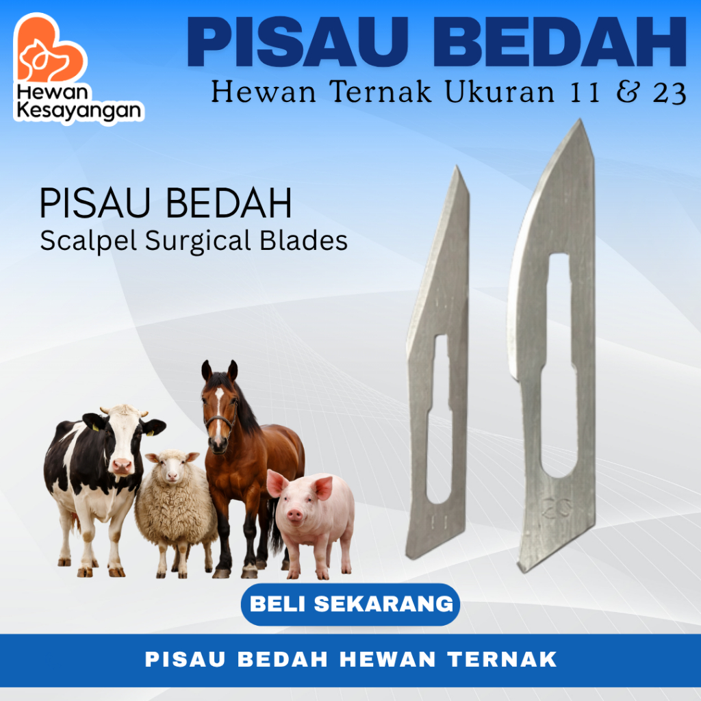 Mata Pisau Bedah Hewan Ternak Surgical Blade Pisau Kebiri Ayam Babi Kambing