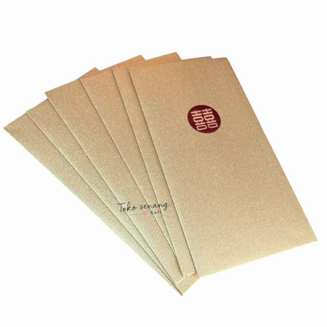 angpao shuangxi gold / angpao emas / angpao wedding