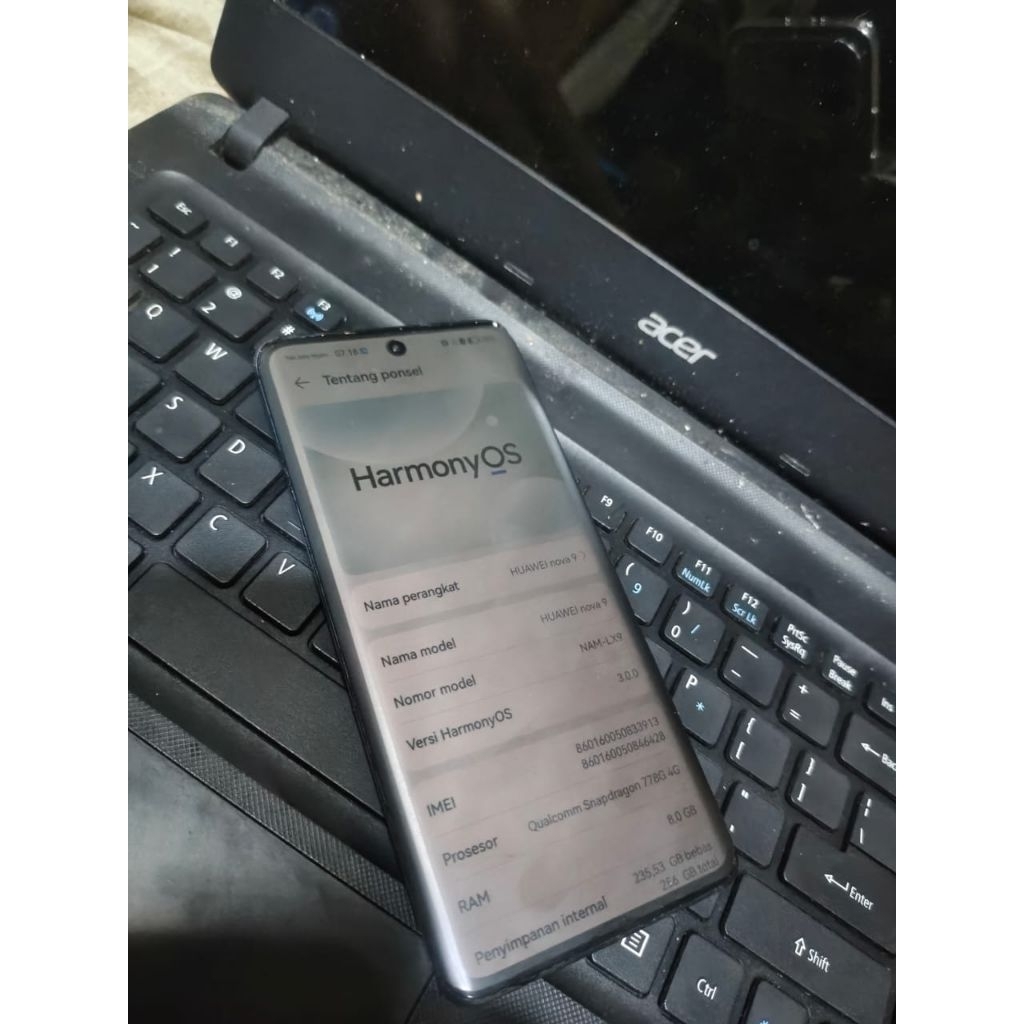 HUAWEI NOVA 9 4G 8/256 SECOND - CEK DESKRIPSI