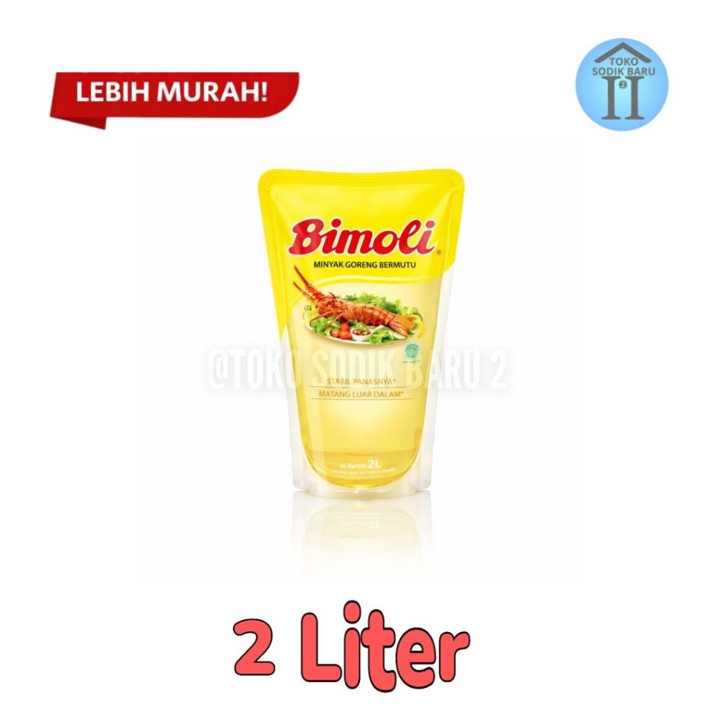 TSB II Minyak Goreng Bimoli 2 Liter - Omega 6, Omega 9, Vitamin E- sedia Grosir