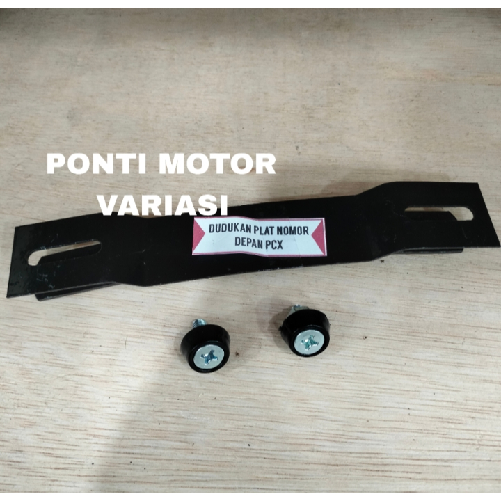 Breket plat nomor + baut / Dudukan plat nomor Honda PCX 150 - PCX 160 Bahan tebal