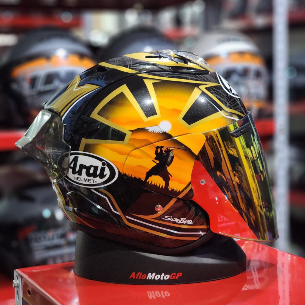 helm Vz ram Vzram Pedrosa spirit gold pedrosa samurai gold premium no scott tsr ram4 ram5