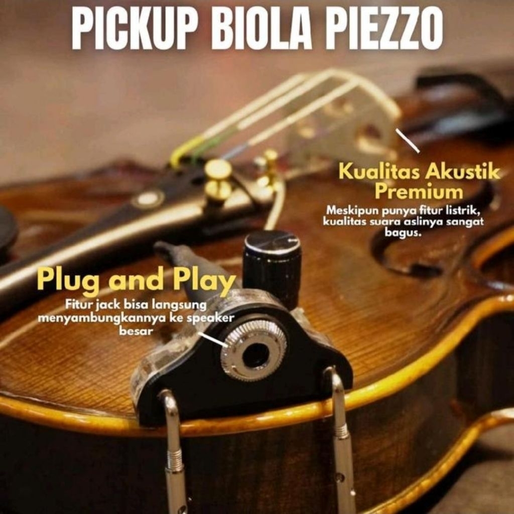 Pickup Biola Piezzo Caleb 01 Pickup Violin Caleb 01 Preamp Biola