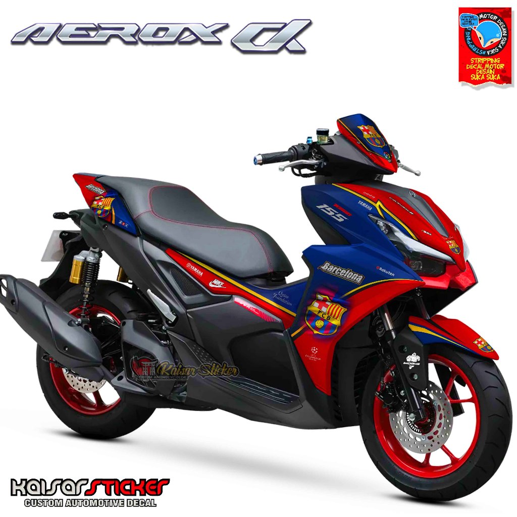 Terbaru COD Sticker Yamaha Aerox Alpha Turbo Full Body Sticker Decal Full Body Aerox Alpha Motif Bar