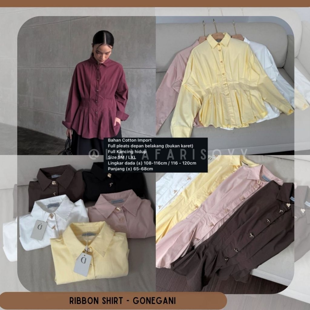RIBBON SHIRT GONEGANI BY GONEGANI GG