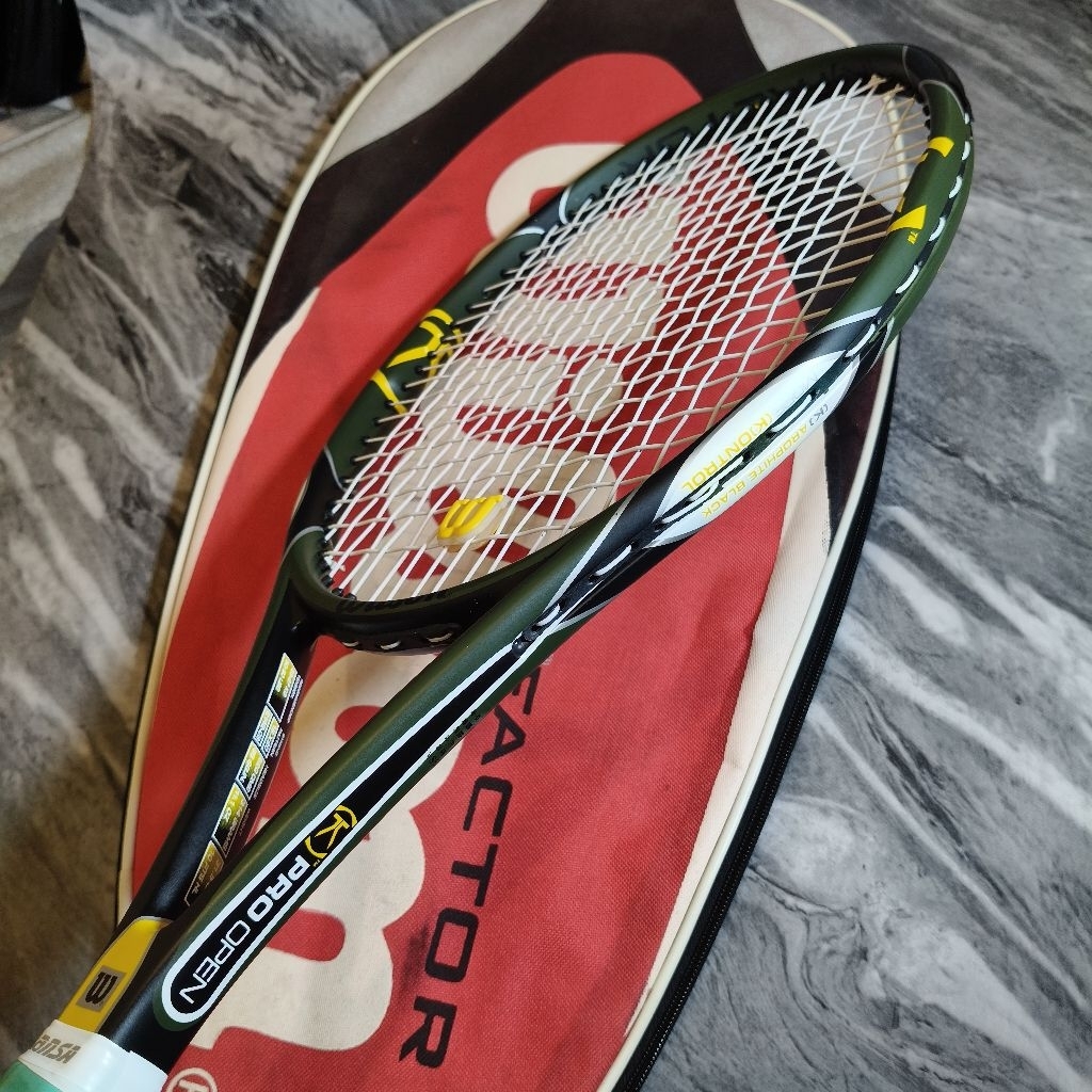 RAKET TENIS WILSON K FACTOR PRO OPEN BEKAS MULUS SIAP PAKAI