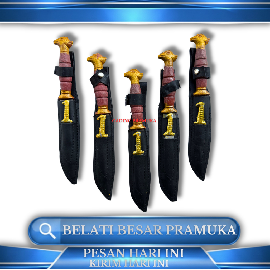 Pisau pramuka BESAR / belati pramuka besar perbiji