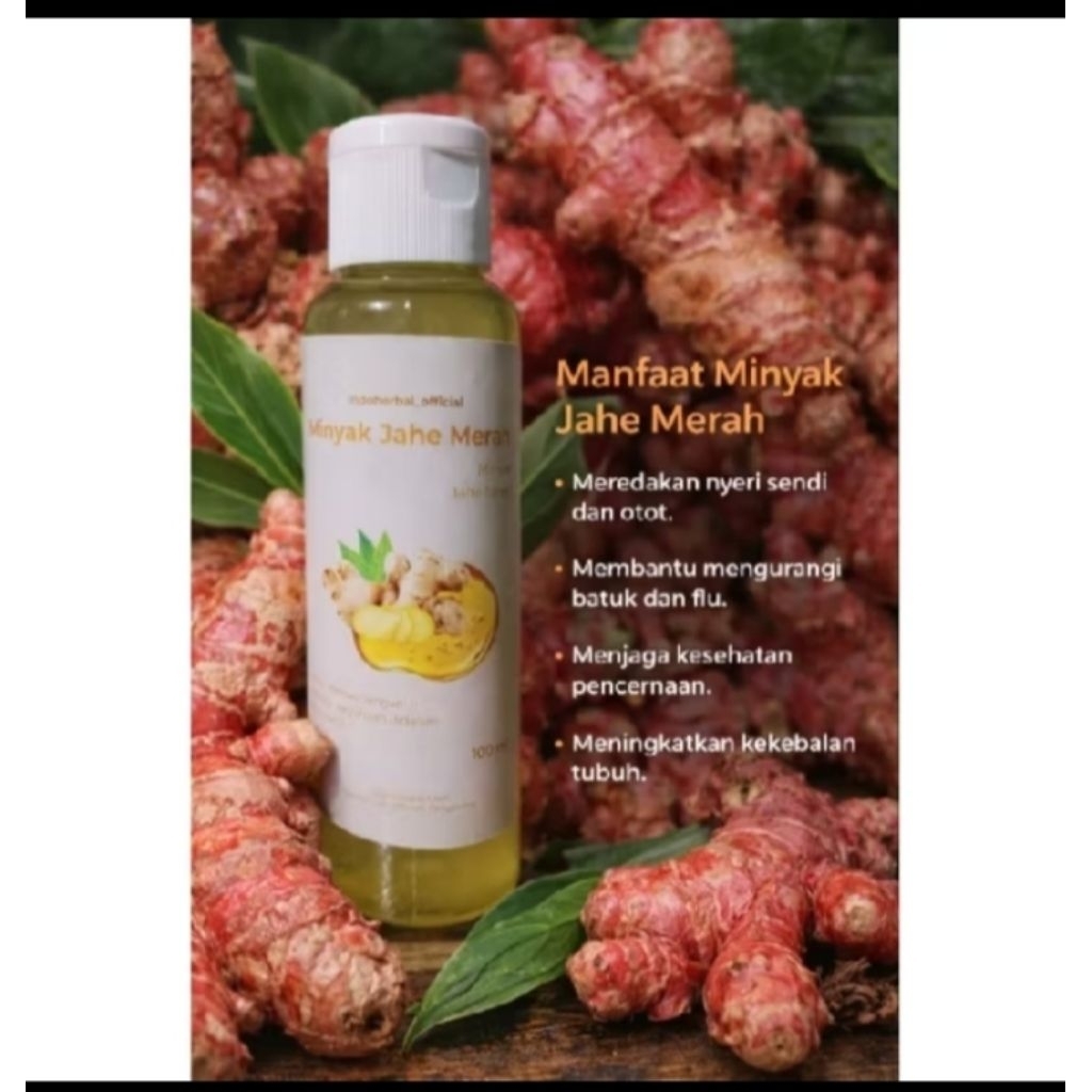minyak jahe merah murni(red Ginger oil)60 ml