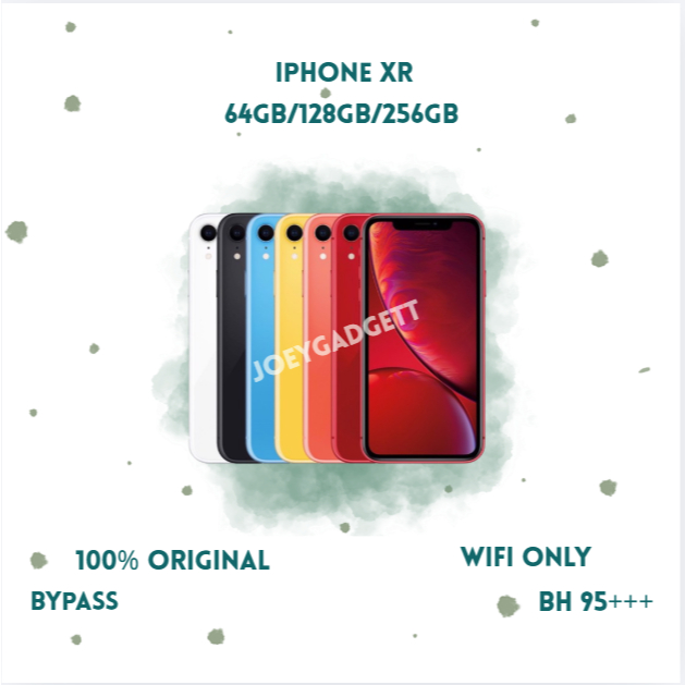 HP IPHONE XR WIFI ONLY 64GB/128GB/256GB Bekas Second Original Mulus Fullset Game/Live/Merekam Vide