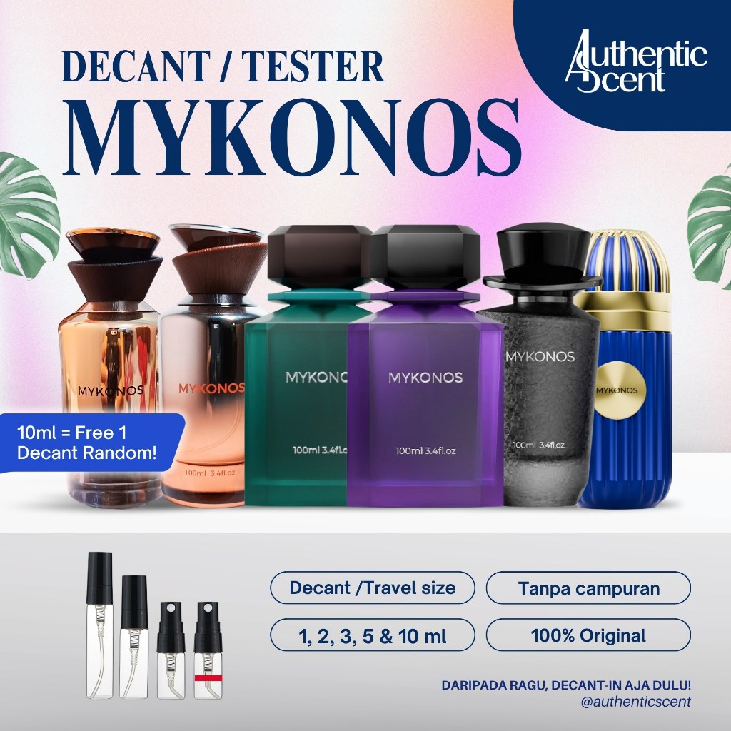 Parfum Decant Share Mykonos 1-5ml || All varian mykonos