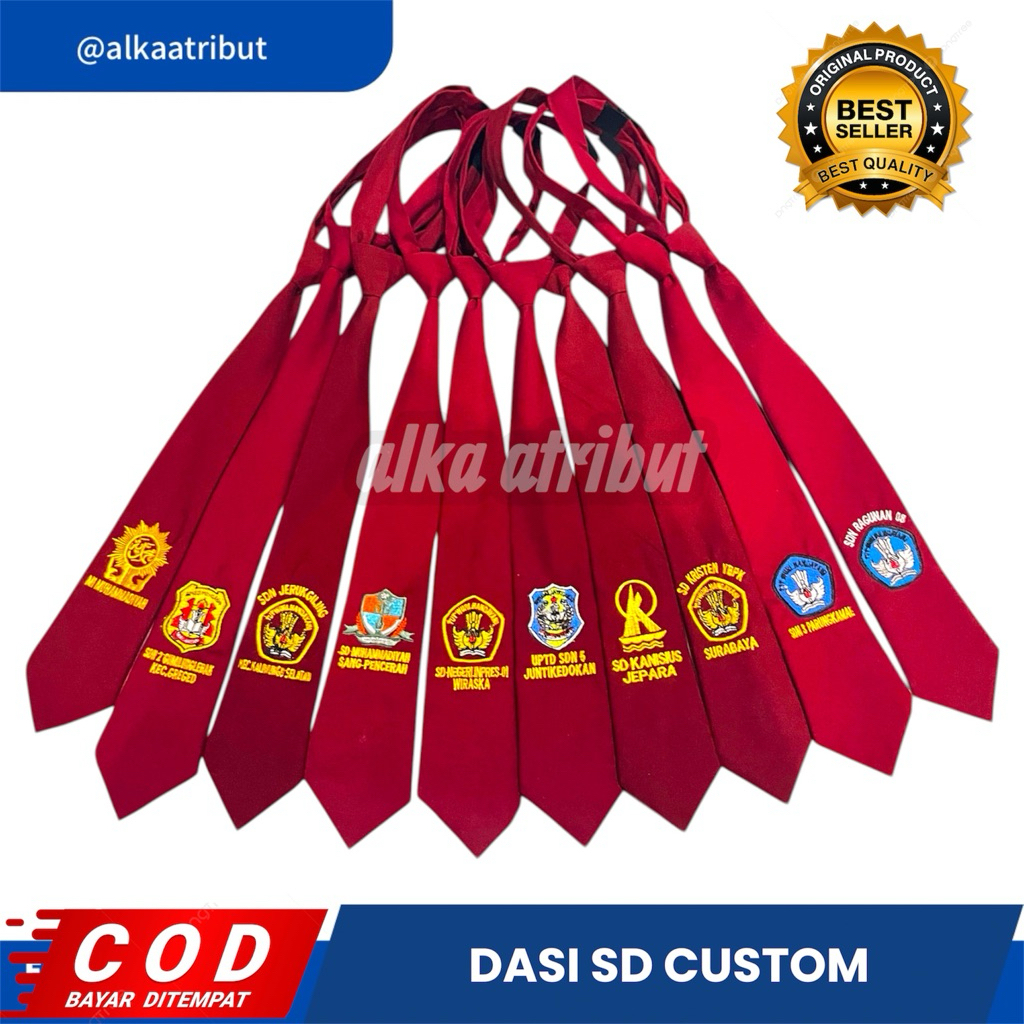 DASI SD CUSTOM BORDIR NAMA SEKOLAH