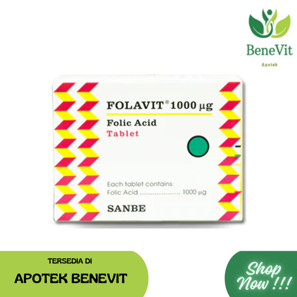 Folavit 1000IU Asam Folat Strip