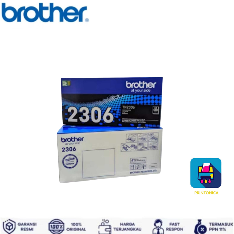 TONER BROTHER TN 2306 TN-2306 TN2306 BLACK ORIGINAL