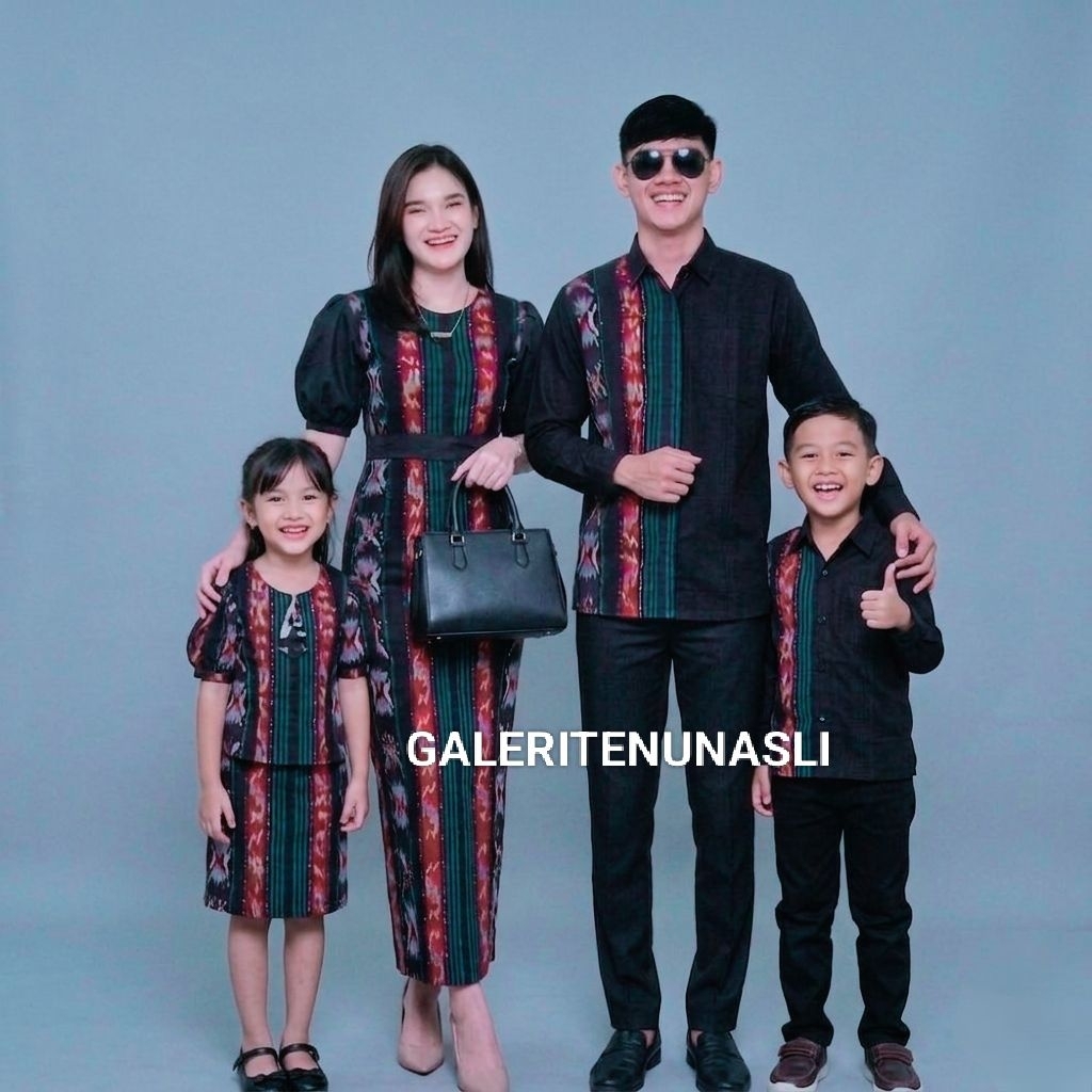 NEW NADILA DRESS TUNIK TENUN COUPLE WANITA PESTA