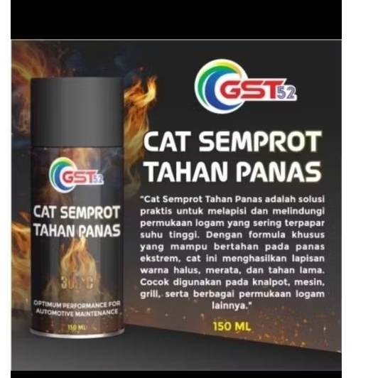 cat Pilok tahan panas gst 150 CC cat knalpot, kompor cat tahan panas
