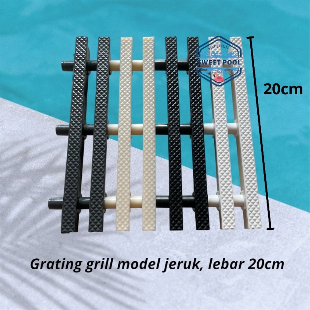 Grating grill kolam renang (jeruk)