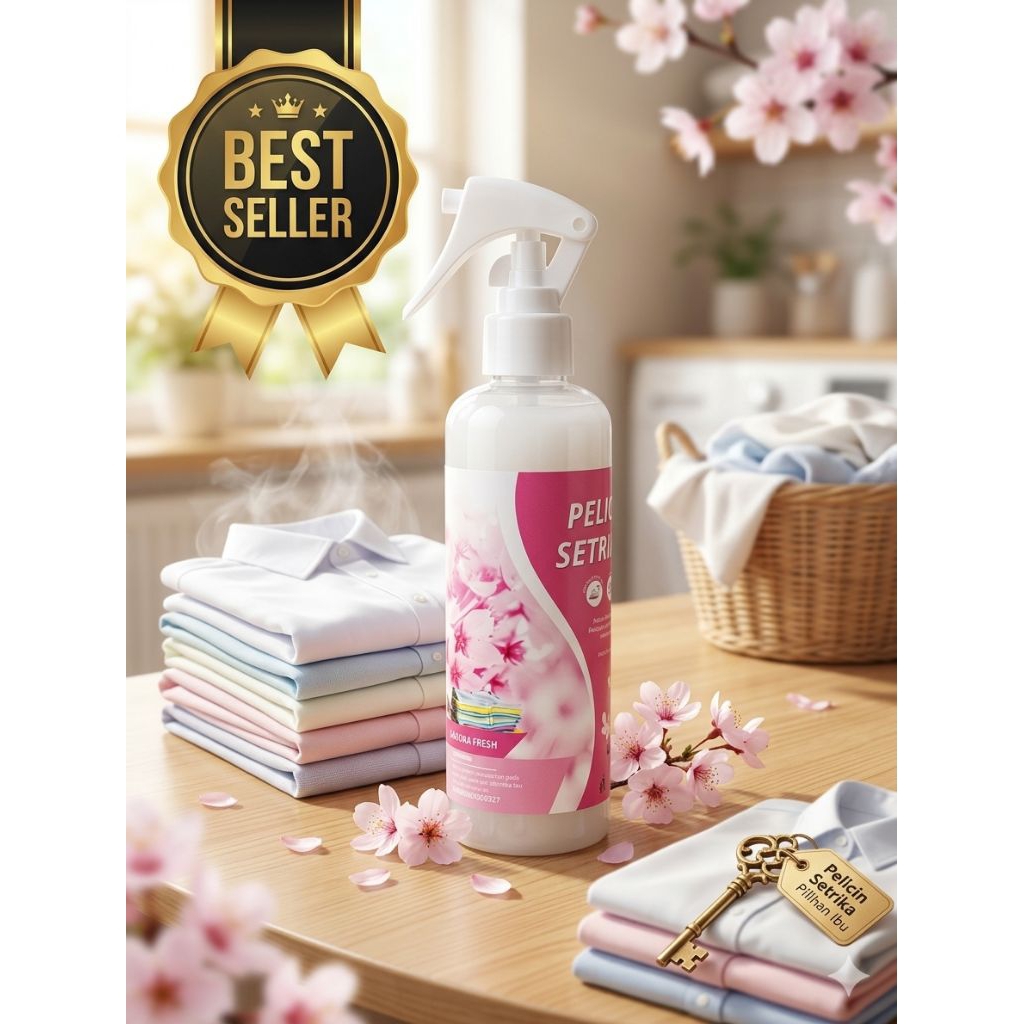 pewangi setrika pelicin dan pelembut setrika aroma sakura fresh