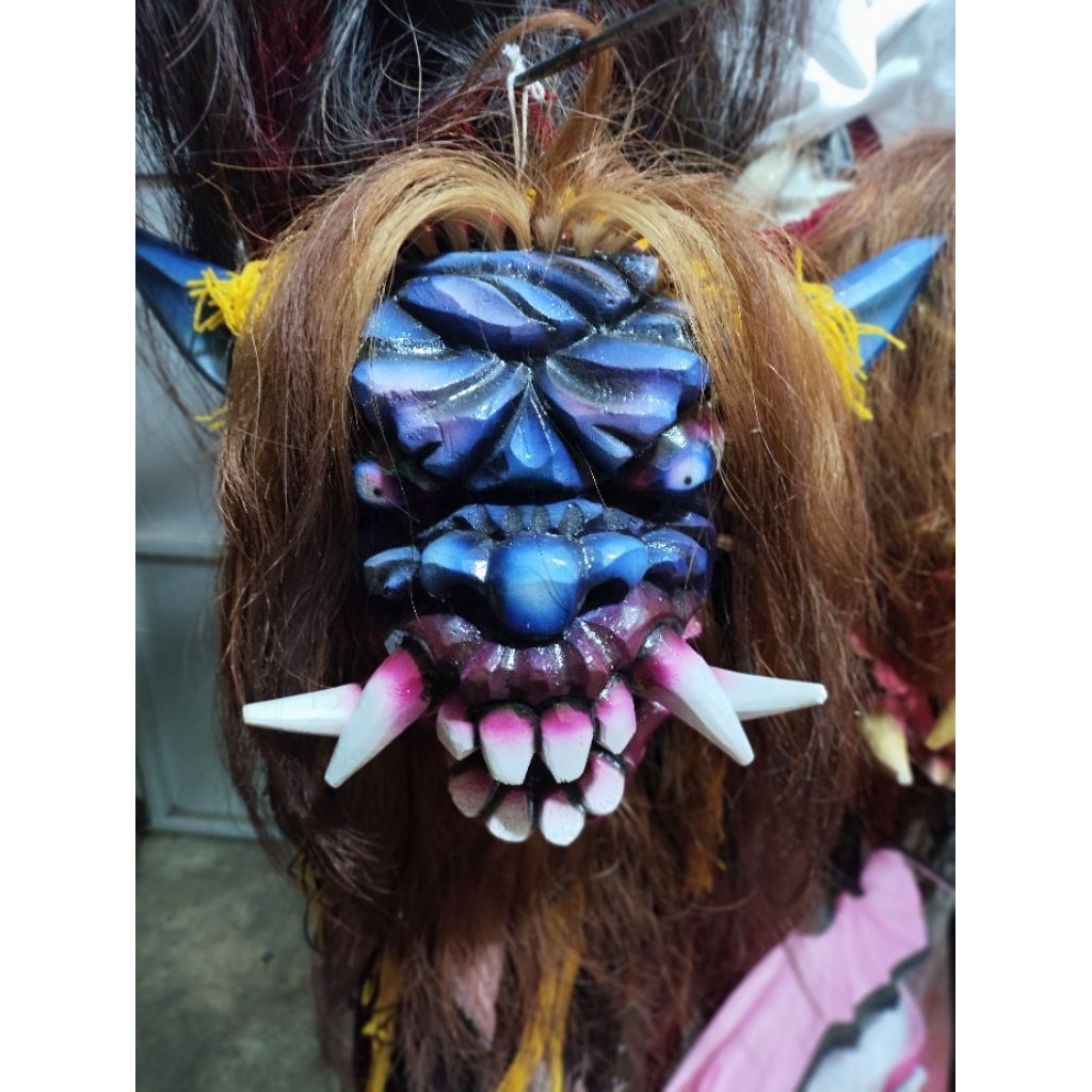 Topeng Gedruk Ukir Kayu Pulen Kualitas Super