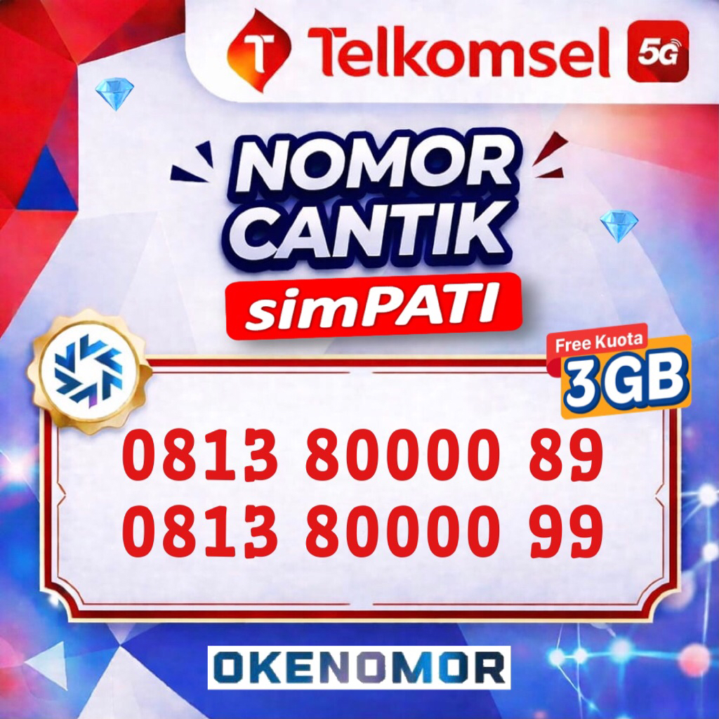 Nomor Cantik simPATI 11 digit 5000 8000