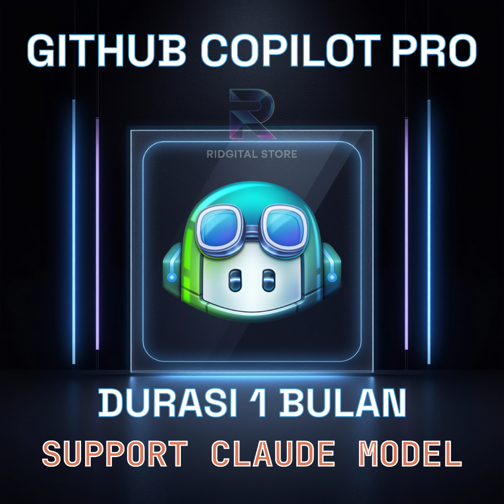 GitHub Copilot Pro 1 Bulan Full Garansi AI Coding Assistant Support Model Claude Sonnet Opus