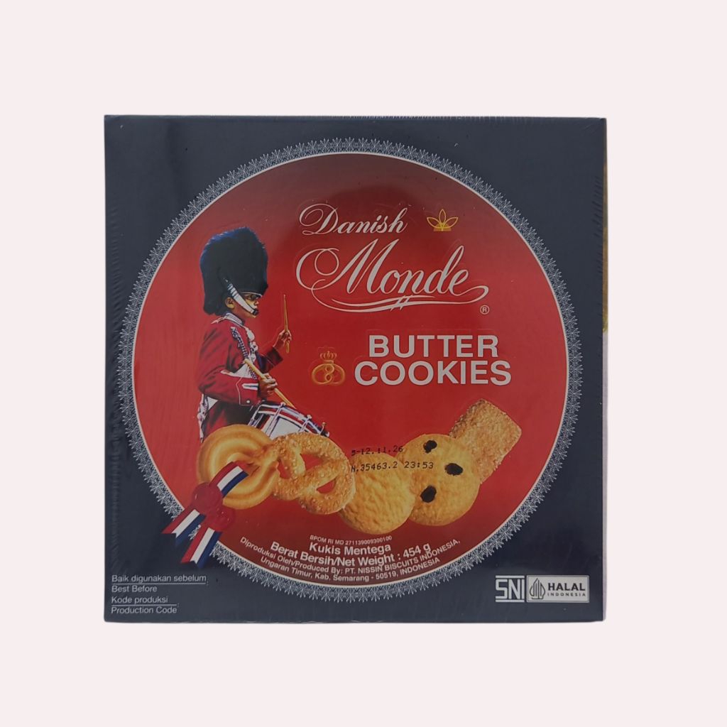 Danish Monde Butter Cookies 454g Nissin Biscuits Kaleng Jar Toples Kukis Mentega Biscuit Biskuit Kec