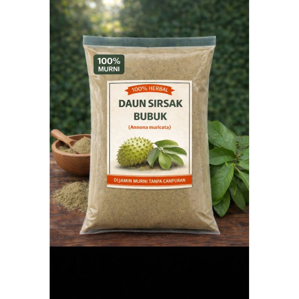 Bubuk Daun Sirsak 1kg. Serbuk Daun Sirsak 1kg. Asli. Alami. Tanpa Campuran